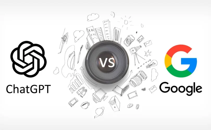 구글 상위 노출과 ChatGPT 가시성 차이를 보여주는 SEO와 GEO 전략 비교 다이어그램