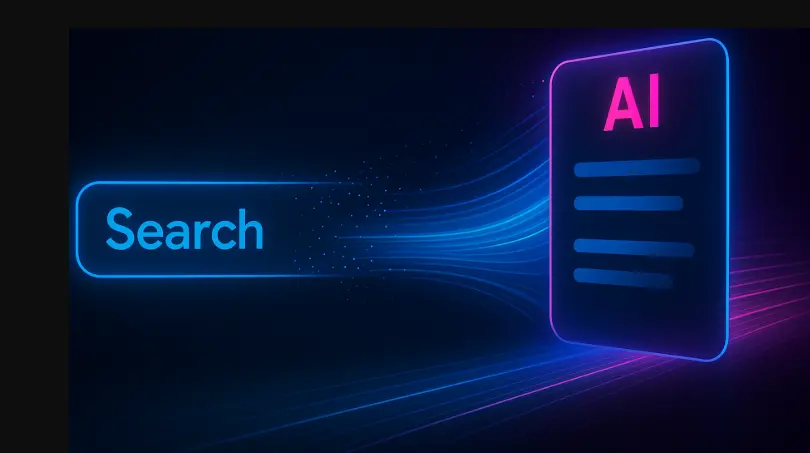 AI 검색 변화로 SEO 가시성 손실을 분석하는 기업 마케팅 팀의 회의 장면