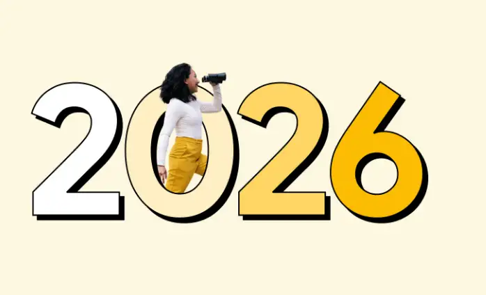 2026 디지털 마케팅 트렌드와 AI·개인화·데이터 기반 전략을 시각적으로 설명하는 그래픽